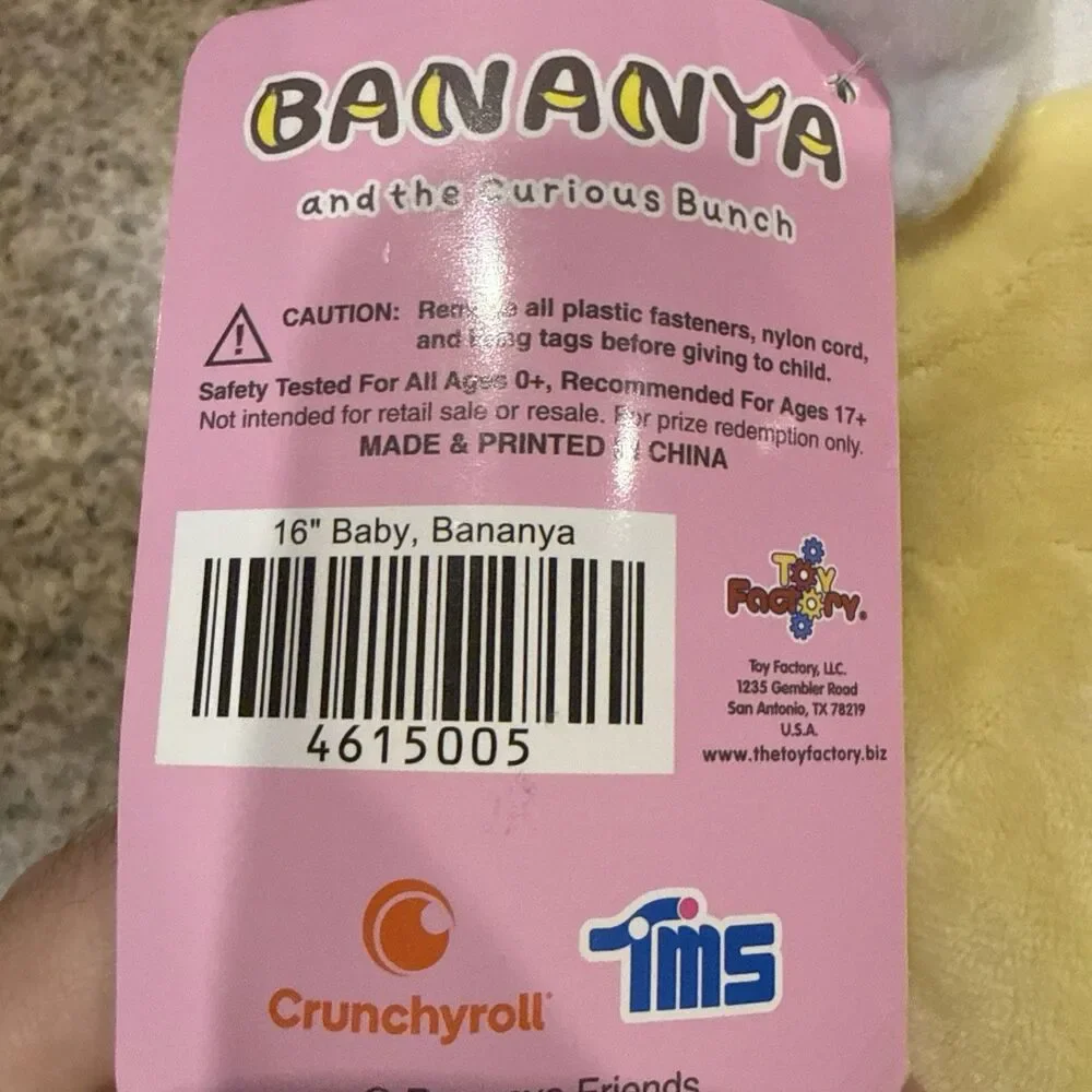Bananya Baby Plush 8-inch Toy Kitten Banana Peel Toy Factory